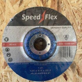 DISKAS METALUI ŠLIFUOTI T41 125X1,0X22MM SPEED FLEX 10VNT. geras santykis kainos kokybės