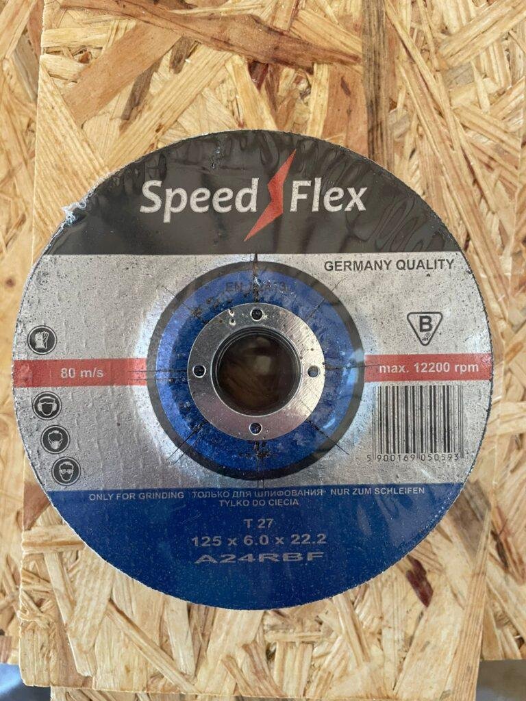 DISKAS METALUI ŠLIFUOTI T41 125X1,0X22MM SPEED FLEX 10VNT. geras santykis kainos kokybės