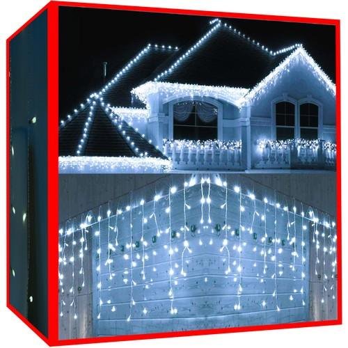 Kalėdinės lemputės - varvekliai 300 LED šaltai balta 31V pasirinkimas ekologiškas