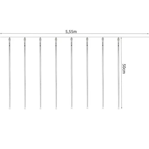 Meteorinės lempos 36LED 50cm - šaltai balta 19931m sprendimas praktiškas