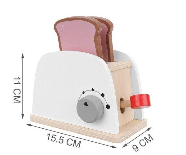 Wooden toy toaster 22435 žaidimas saugus