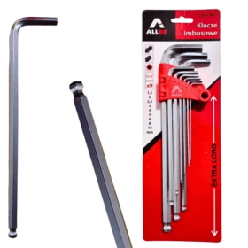 Šešiakampiai raktai ilgieji HEX 1,5-10mm 9vnt