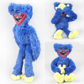 Pliušinis žaislas Huggy Wuggy, mėlynas, 40 cm