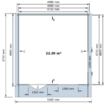 Sodo namelis GartenStar 500 x 500 cm, 35mm. - Image 4