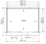 Sodo namelis Nizza 390 x 300 cm, 28mm. - Image 4