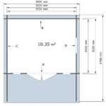 Sodo namelis Florenz 380 x 320 cm, 44mm. - Image 5