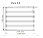Sodo sandėliukas Turin 250 x 250 cm, 28 mm, impregnuotas - Image 8