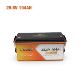 „Bluesun“ 25,6 V 104 Ah didelio našumo ličio akumuliatorius su BMS