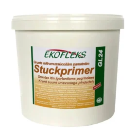 Ekofleks Stuc Primer GL24 gruntas drėgmę sugeriantiems pagrindams (koncentratas) 15L