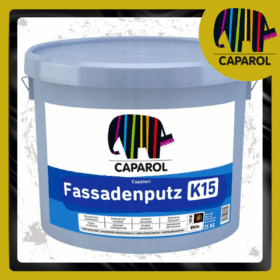 Akrilinis fasadų tinkas "Caparol Capatect Fassadenputz k15 25kg Baltas