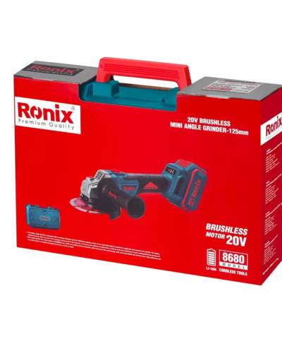 20V Bešepetėlinis akumuliatorinis mini kampinis šlifuoklis 125mm "8680"