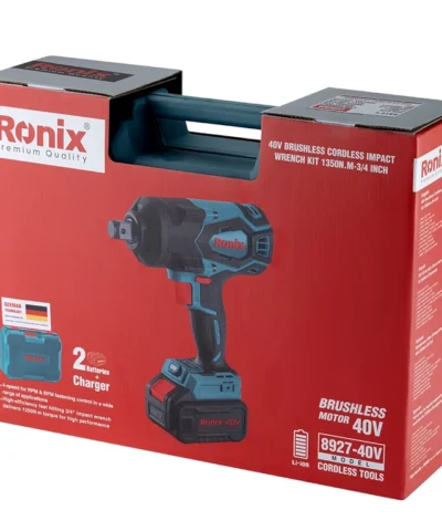 40V Bešepetėlinis akumuliatorinis smūginis veržliasukis rinkinys, 1350 Nm, ¾ colio "8927-40V"