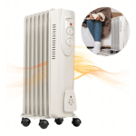 Alyva Užpildytas Elektrinis Radiatorius Su Energiją Taupančiu Termostatu, 1500 W, 7 Briaunų - Image 5