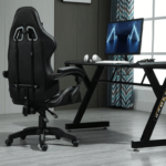 Biuro Žaidimų Kėdė Ir Kojų Atrama Iki 150 kg Pilka/Juoda - Image 8