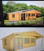 Namelis 6x6 -2 kambariai plius terasa 2metru