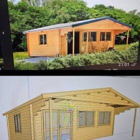 Namelis 6x6 -2 kambariai plius terasa 2metru