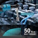 Elektrinis terkšlė, belaidis terkšlė, suderinamas  12 V, 3/8 - Image 2