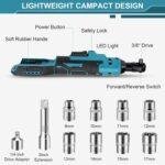 Elektrinis terkšlė, belaidis terkšlė, suderinamas  12 V, 3/8 - Image 3