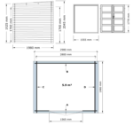 Sodo sandėliukas Housten 300 x 200 cm, 28 mm - Image 3