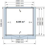 Sodo sandėliukas Jumbo2 250 x 300 cm, 35mm. - Image 4