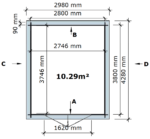 Sodo namelis Jütland 300 x 400 cm, 28mm. - Image 6