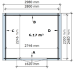 Sodo sandėliukas London 300 x 250 cm, 28mm. - Image 4