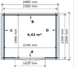 Sodo sandėliukas Montreal 250 x 220 cm, 28mm. - Image 4