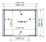 Sodo sandėliukas Rom 200 x 200 cm, 28mm. - Image 4