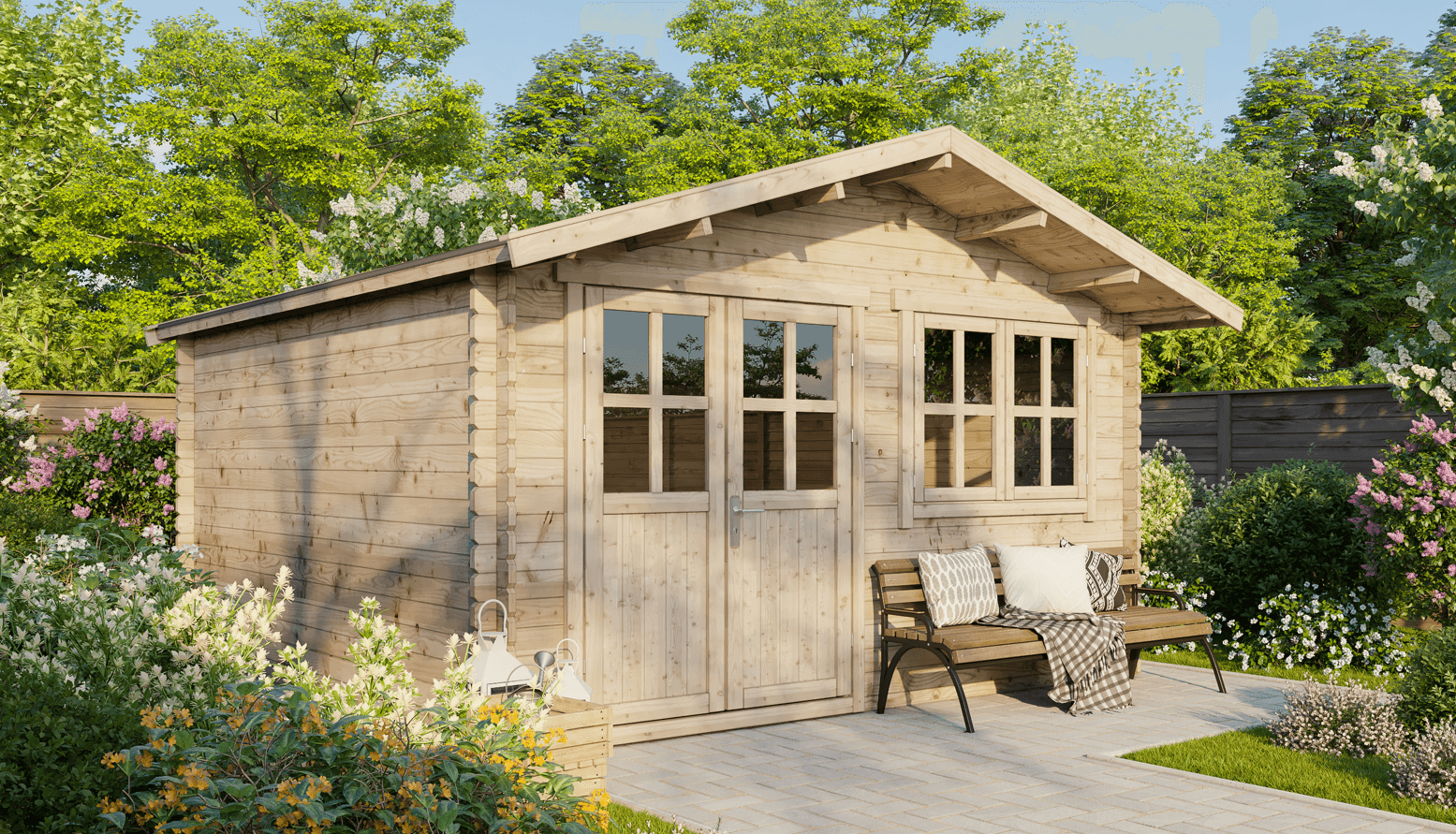 Sodo namelis Norwegen 400 x 400 cm Sodo namelis Norwegen 400 x 400 cm