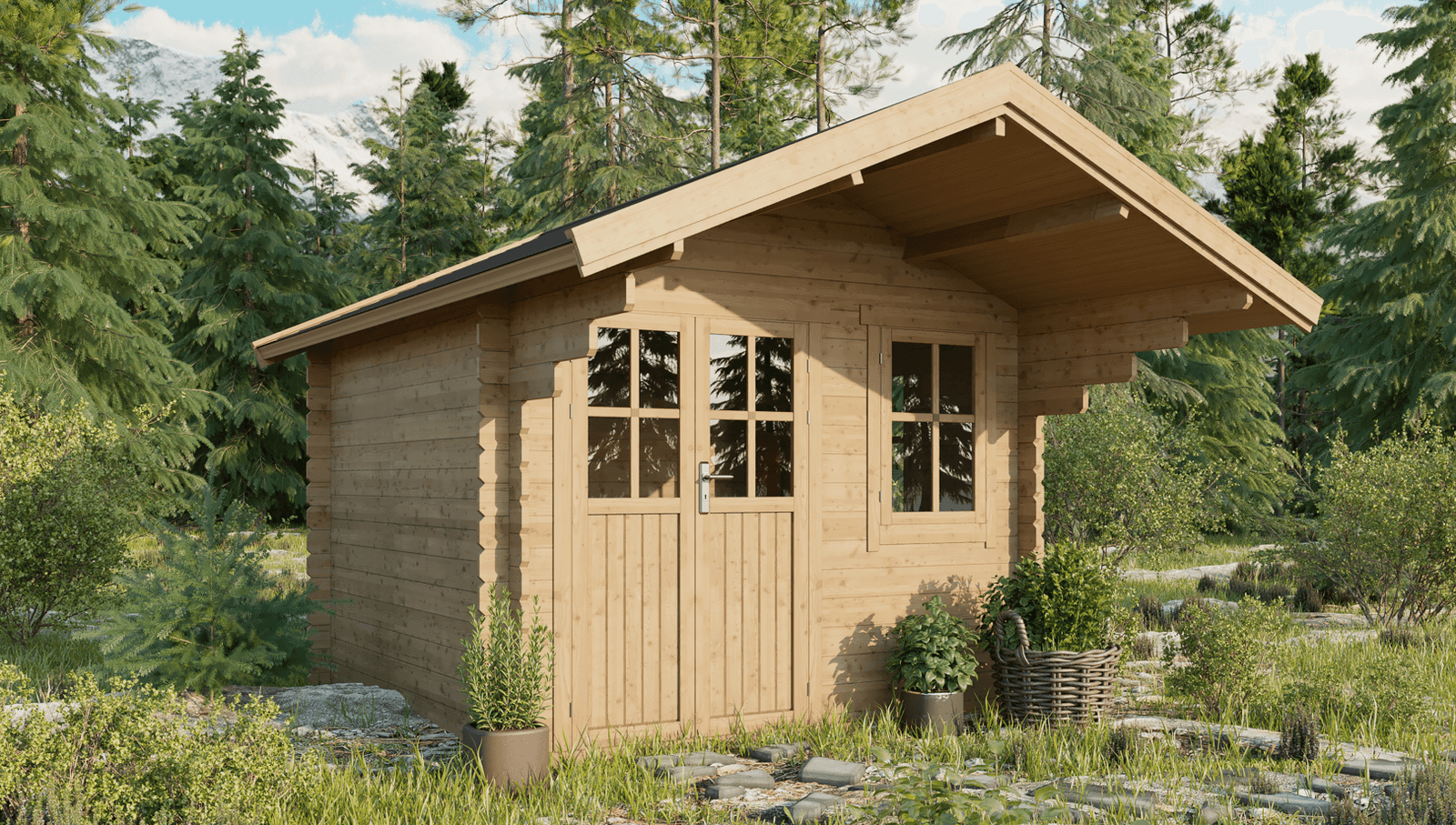 Sodo namelis Traunstein 300 x 300 cm Sodo namelis Traunstein 300 x 300 cm