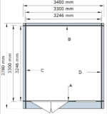Sodo namelis Stockholm 350 x 350 cm, 28mm. - Image 4