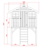 Vaikiškas sodo namelis Tom 180 x 190 cm, 19mm. - Image 3