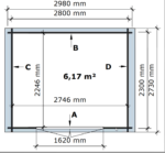 Sodo sandėliukas Toronto 300 x 250 cm - Image 4
