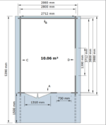 Sodo namelis Traunstein 300 x 400 cm, 44mm. - Image 5