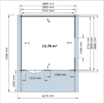 Sodo namelis Traunstein 400 x 400 cm, 44mm. - Image 6