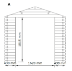 Sodo sandėliukas Vancouver 250 x 300 cm - Image 5