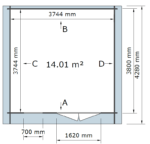 Sodo namelis Verona 400 x 400 cm, 28mm - Image 3